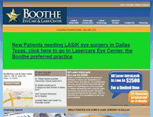 Tablet Screenshot of boothelasercenter.com